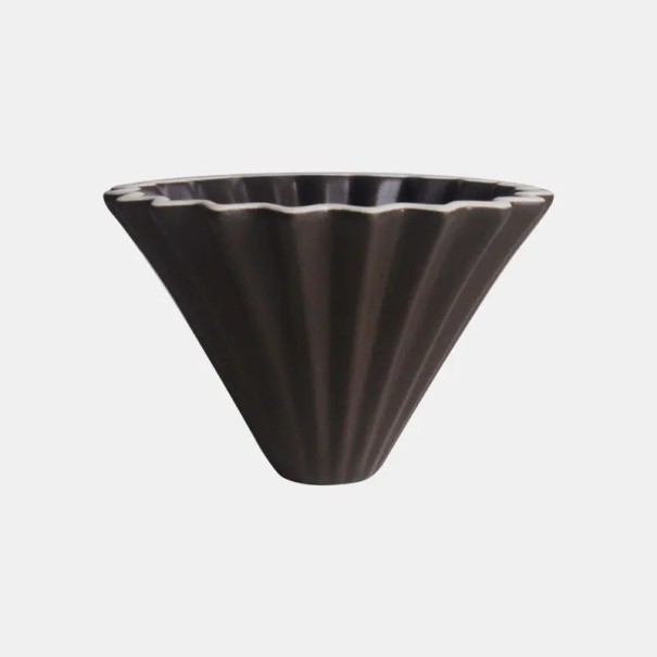 Keramický kávový filtr dripper 1–2 šálky vysoká tepelná vodivost keramika pour over příprava kávy domácí i profesionální hnědá