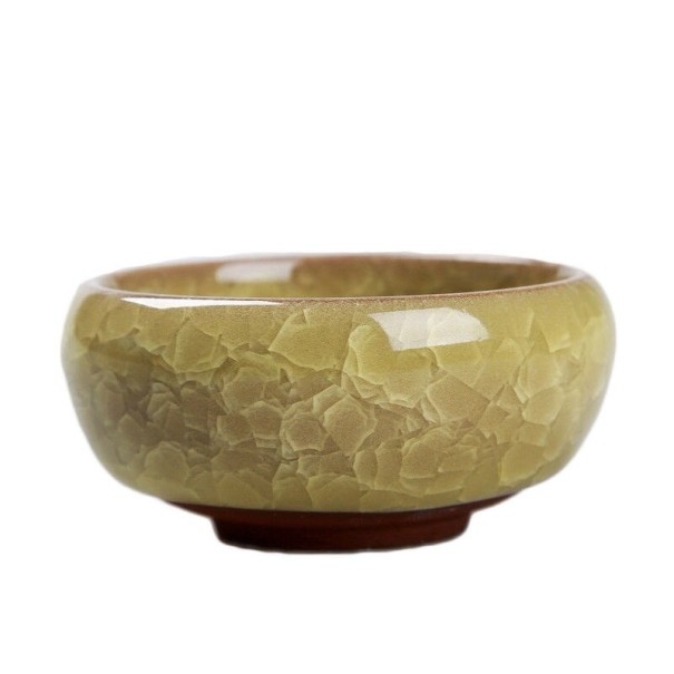 Keramický mini květináč žlutá