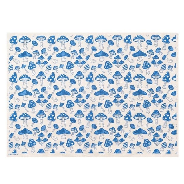 Keramický prenosový papier pod glazúrou 53x37 cm s modrým vzorom húb vysokoteplotný tradičný papier na dekoráciu keramiky a porcelánu 1