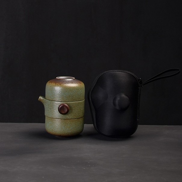 Keramiek theeservies 3-delig C110 groen