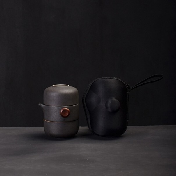 Keramiek theeservies 3-delig C110 zwart
