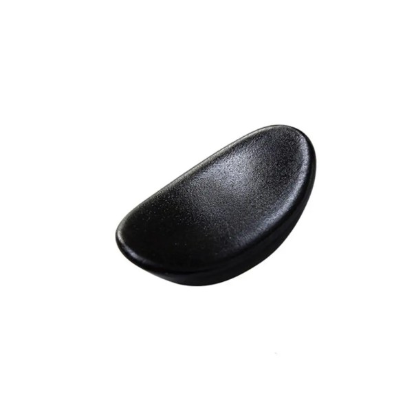 Keramischer Stäbchenhalter, Stäbchenablage, Tischzubehör, Esstisch, keramischer Ständer für Stäbchen für Haushalt und Restaurants 5,5 x 3,3 x 1,8 cm schwarz