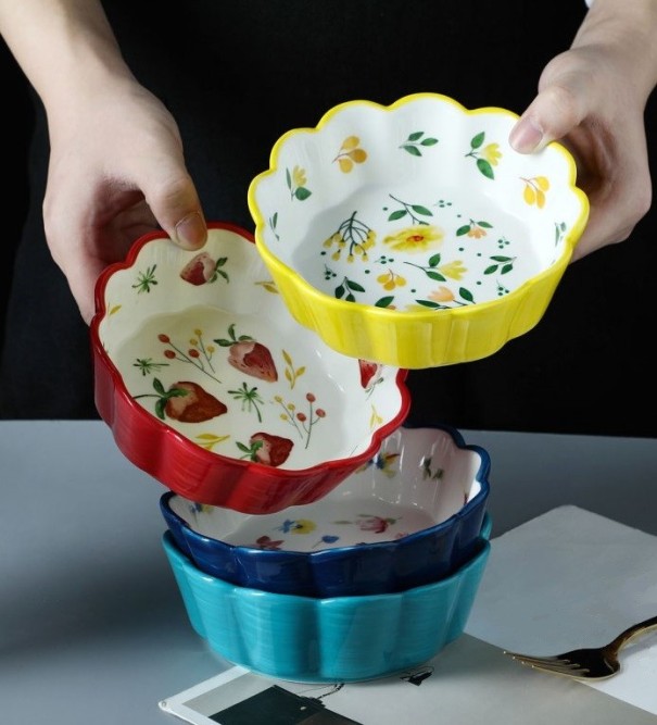 Keramisk blomskål