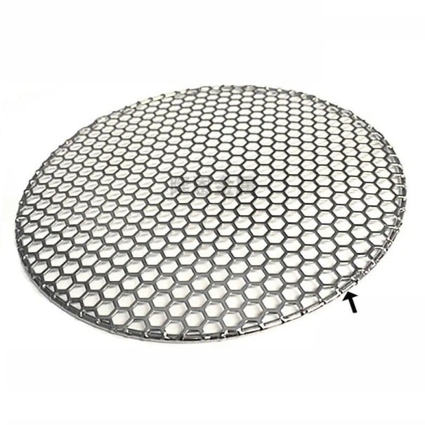 Kerek grillrács 26 cm Rozsdamentes acél 2 mm vastagságú 5 mm drót BBQ rács hús, zöldség, hal grillezéséhez Rács grillhez és tűzrakóhelyhez 1