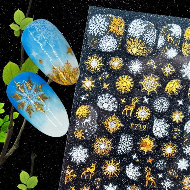 Kerst 3D nagelstickers 7