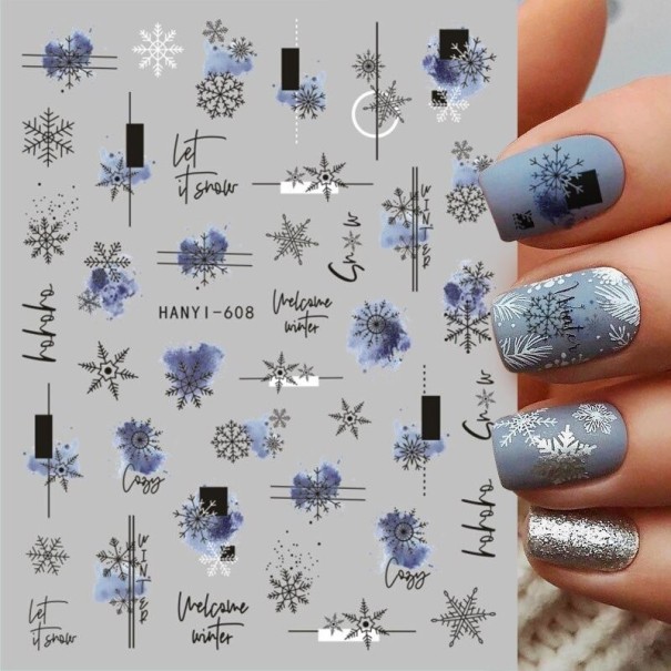 Kerst 5D nagelstickers 10