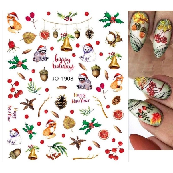 Kerst 5D nagelstickers 4