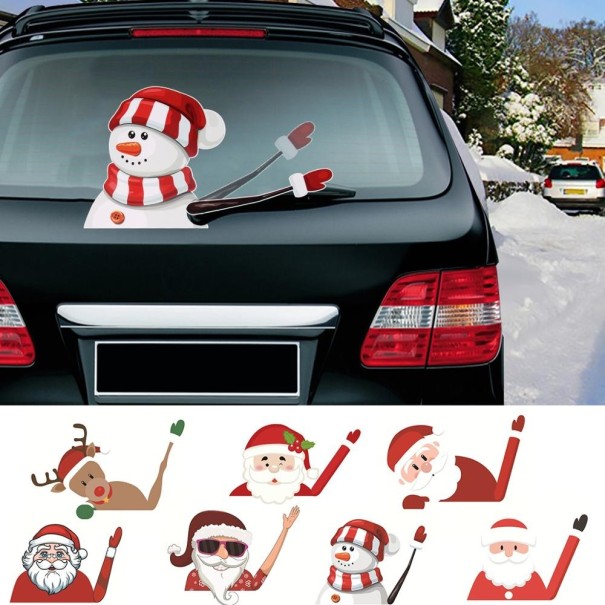 Kerst auto sticker