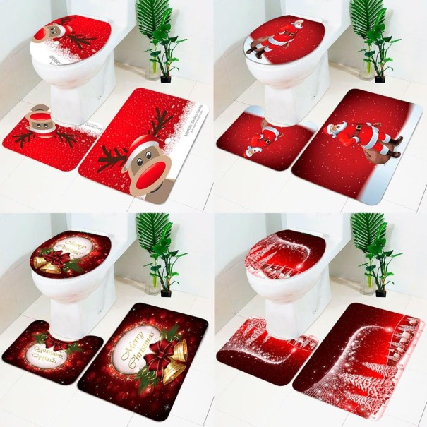 Kerst badkameraccessoires 3 stuks
