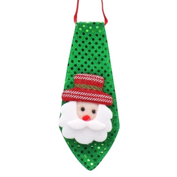 Kerst decoratieve stropdas groen