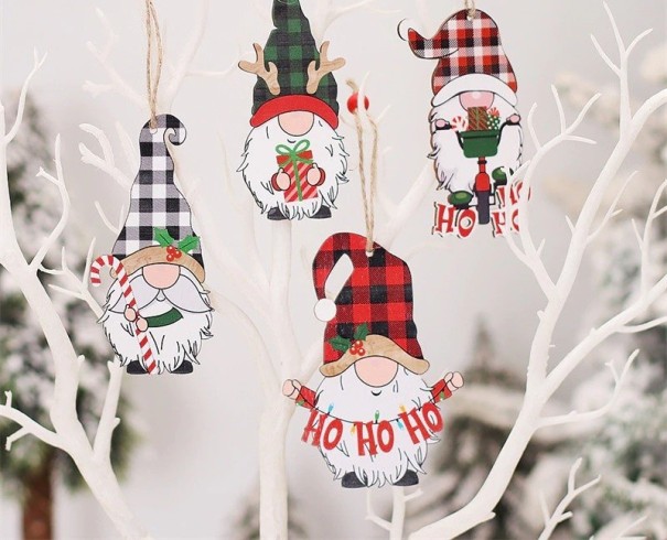 Kerst elf ornament 4 stuks 3