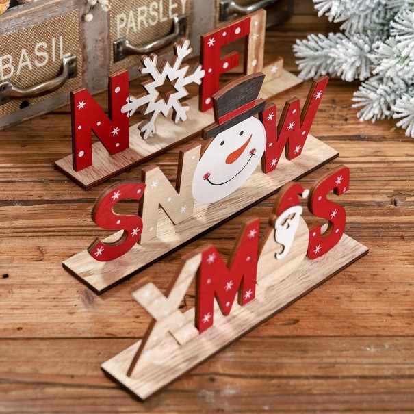 Kerst houten decoratie