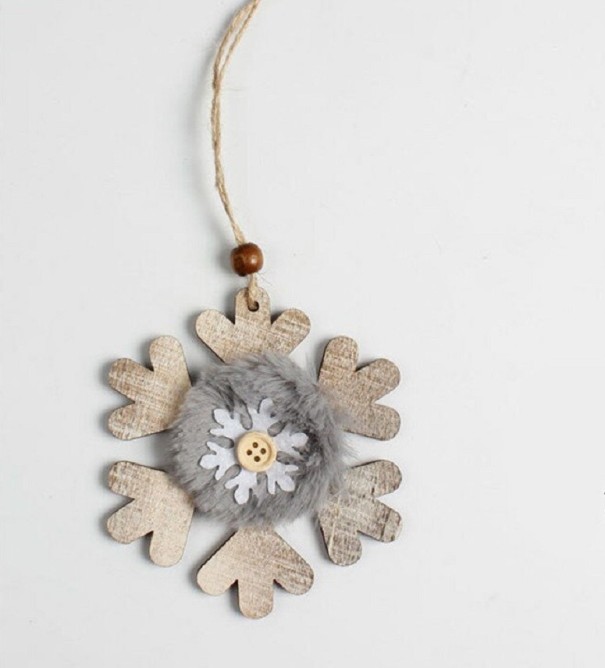 Kerst houten hangend ornament 2