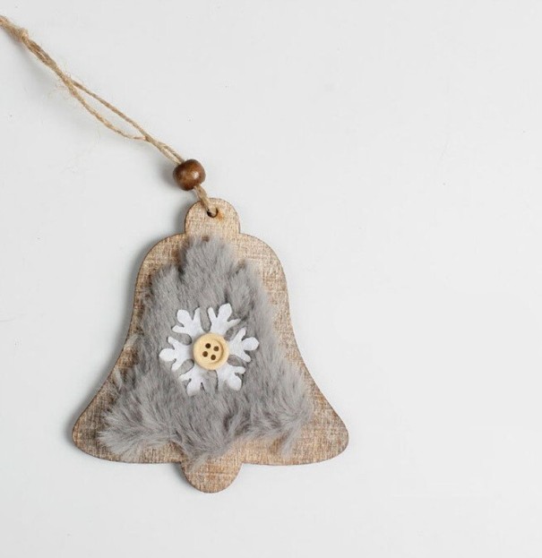 Kerst houten hangend ornament 4