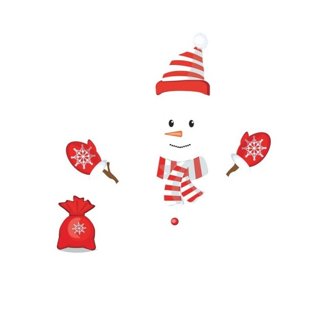 Kerst magnetische decoratie 61 x 61 cm 1
