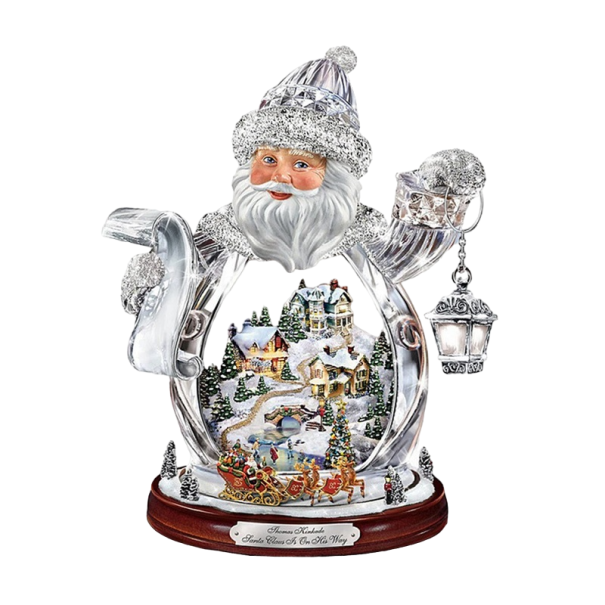 Kerst raamsticker Kerstman 1