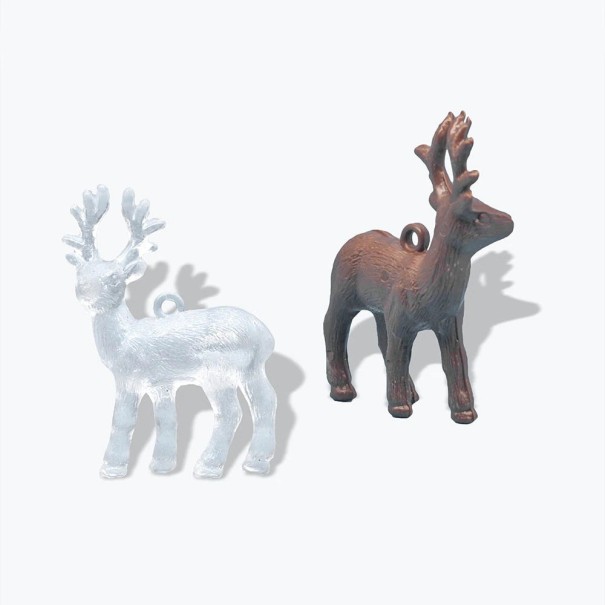 Kerst rendier ornament 2 stuks