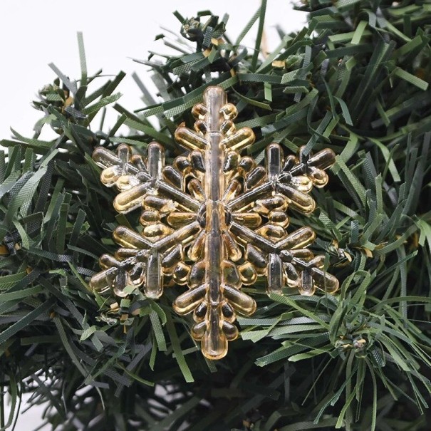 Kerst sneeuwvlok ornament 10 stuks goud 5,5 cm