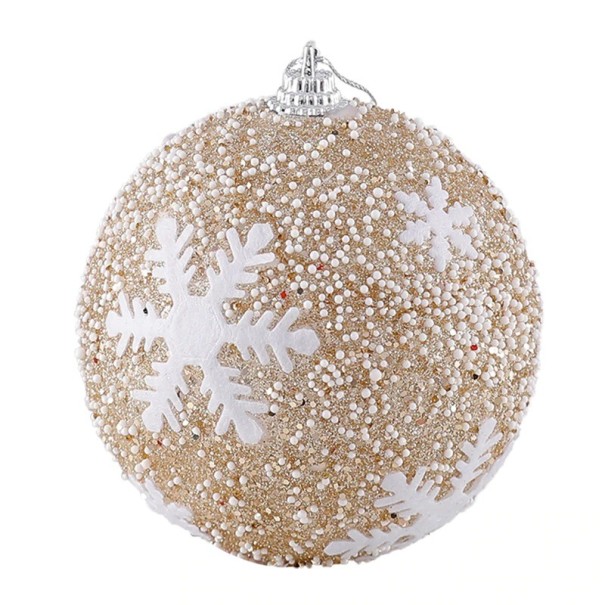 Kerstballen oudroze 4 stuks 3