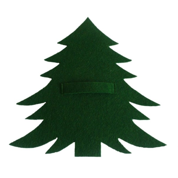 Kerstbestekkoffer 4 stuks donkergroen