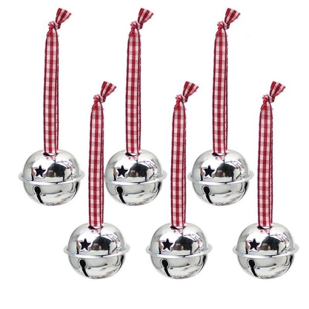 Kerstboombellen 6 stuks 35 mm