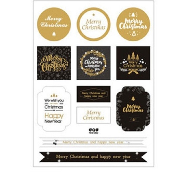 Kerstcadeau stickers 3