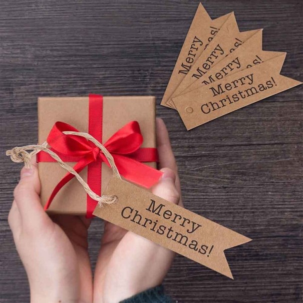 Kerstcadeaulabels 100 stuks