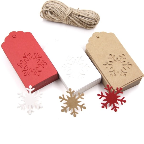 Kerstcadeaulabels 50 stuks