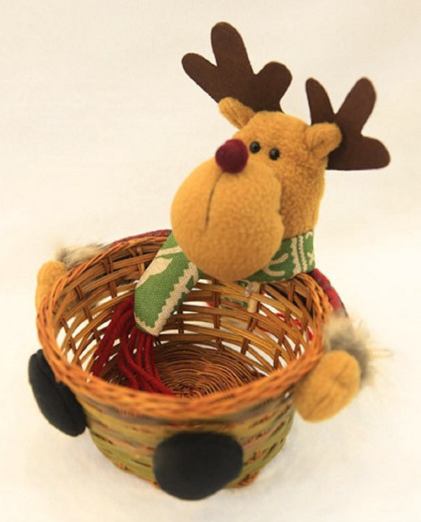 Kerstdecoratie mand 3