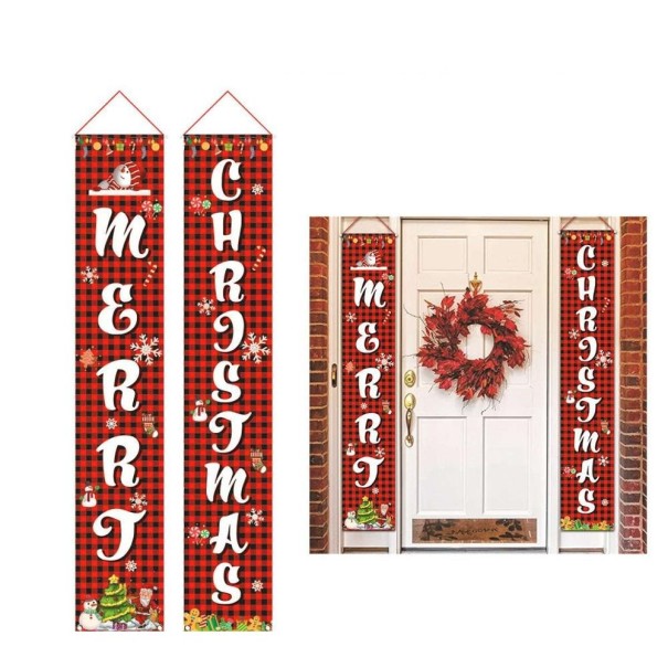 Kerstdecoratie om aan de deur te hangen 3