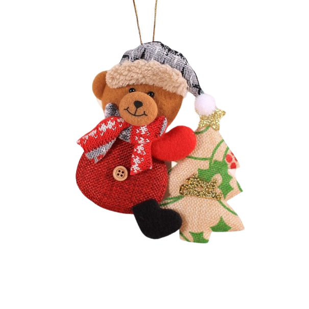 Kerstdecoratie om op te hangen 14 x 13 cm 1