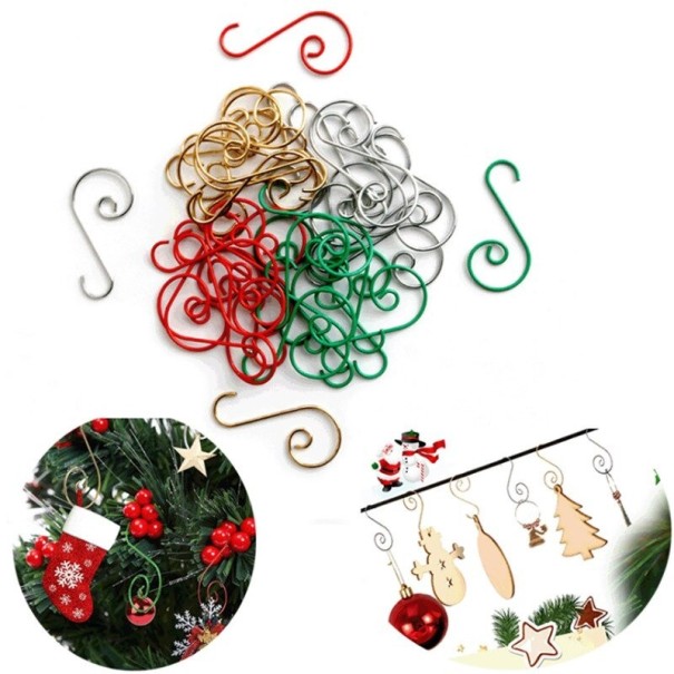 Kerstdecoratiehaken 50 stuks