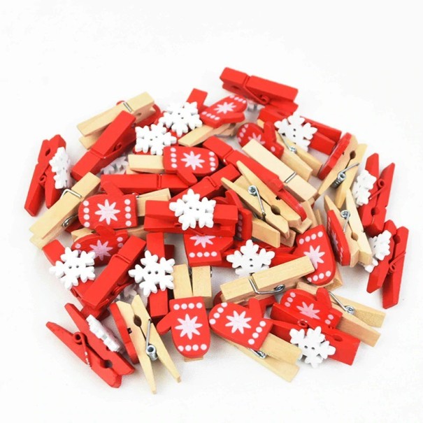 Kerstdecoratieve wasknijpers 10 stuks