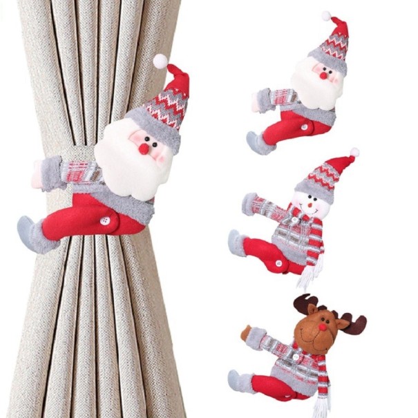 Kerstgordijndecoraties