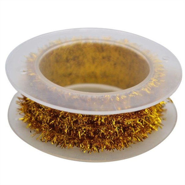 Kerstketting gekleurd goud