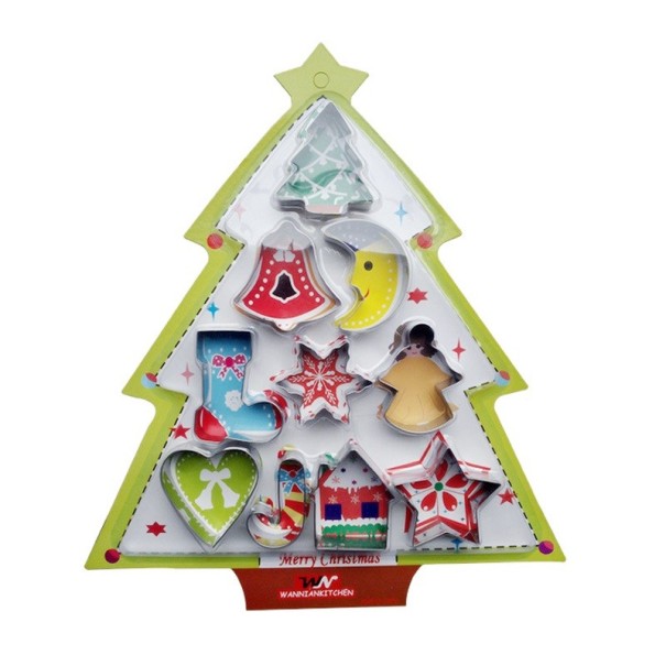 Kerstkoekjesvormpjes - 10 stuks 1