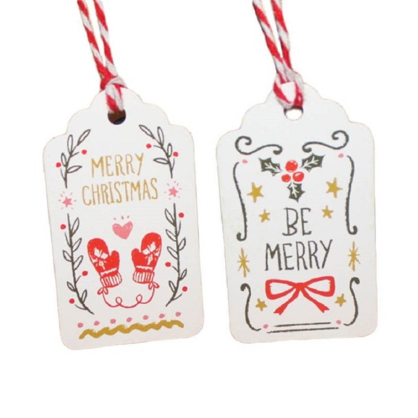 Kerstlabels 50 stuks