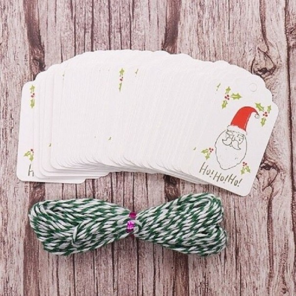 Kerstnaambordjes 50 stuks C617 7