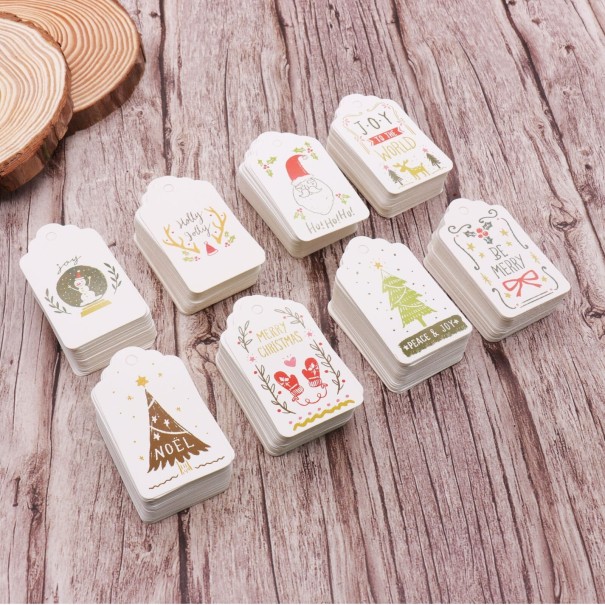 Kerstnaambordjes 50 stuks C617