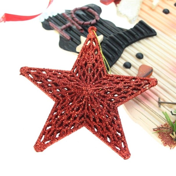Kerstster decoratie rood