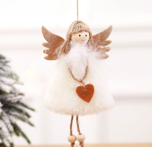 Kerstversiering Engel wit