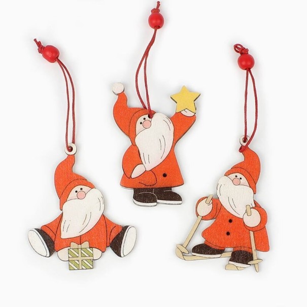 Kerstversiering Kerstman 3 stuks 3