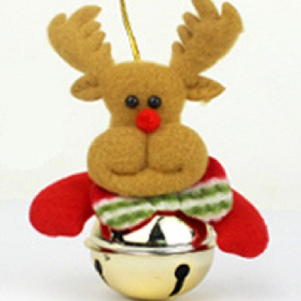 Kerstversiering met bel 2 stuks 7