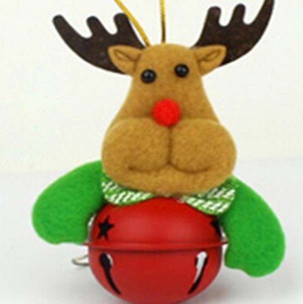 Kerstversiering met bel 2 stuks 5