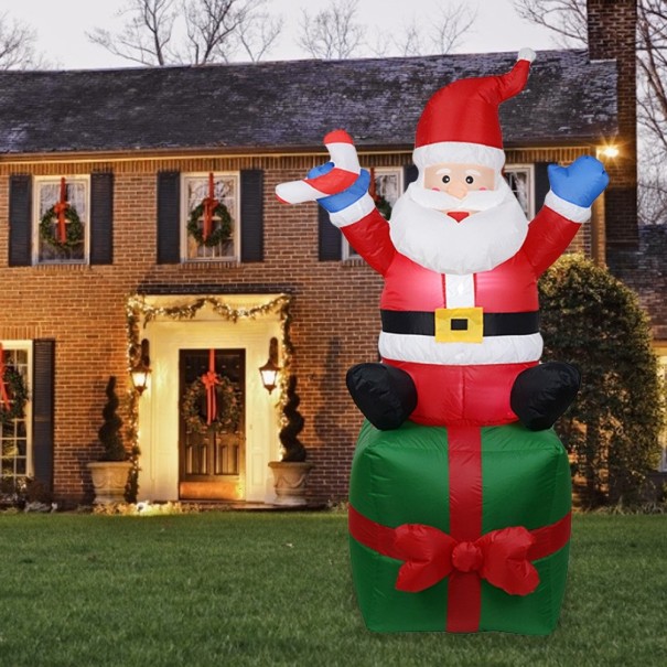 Kerstversiering opblaasbare Kerstman