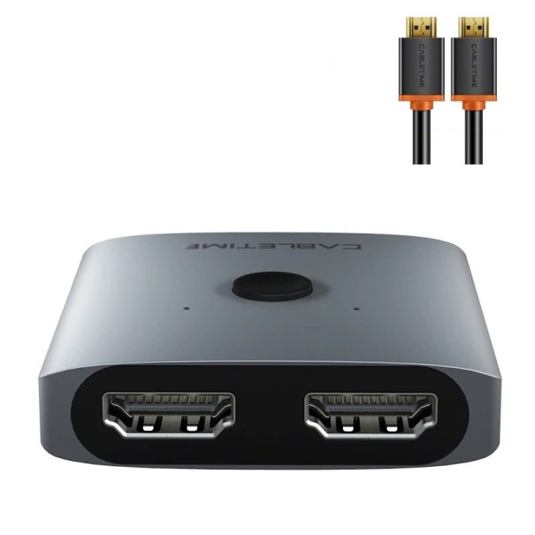 Kétirányú HDMI kapcsoló 2: 1/1: 2 HDMI kábellel 1