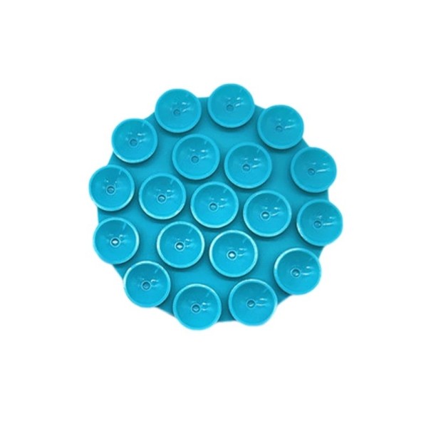 Kétoldalas szilikon tapadókorong 7 cm Öntapadó mobiltelefon tartó autóba Irodai és otthoni Univerzális telefontartó türkiz