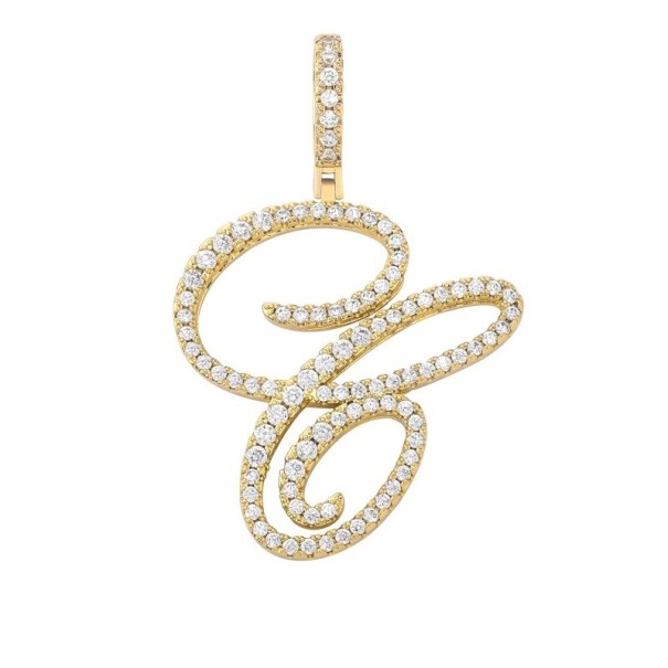 Ketting met letter D194 oudroze C