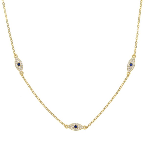 Ketting met ogen van vrouwen goud