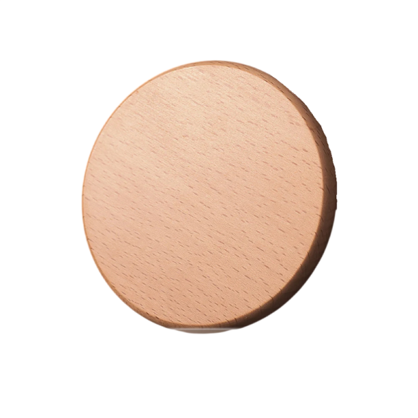 Kierrekulmainen puinen alusta 8,8 cm Lämpöä kestävä puinen alusta kupille Tee- ja kahvilautanen pöydälle beige